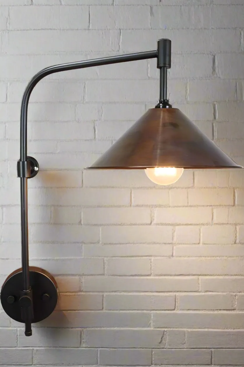 Cone Wing Wall Lamp with Wall Plug