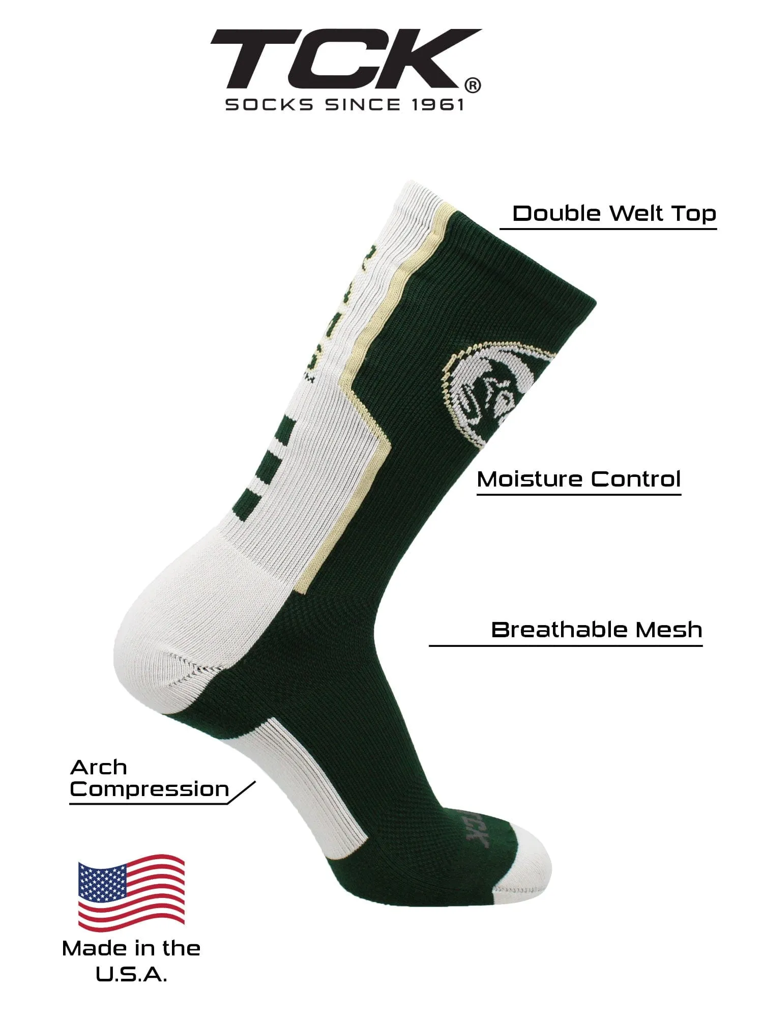 CSU Rams Socks Perimeter Crew