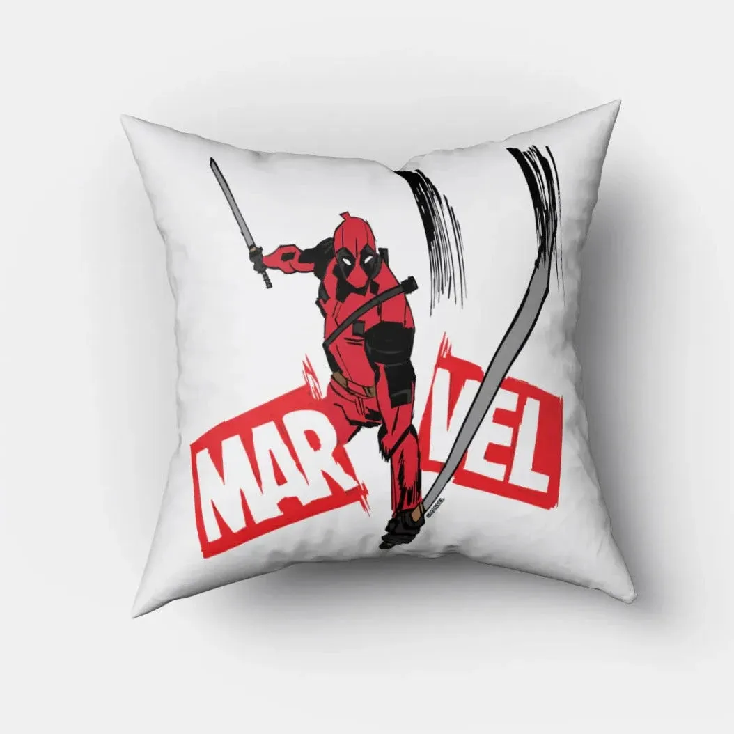 Deadpool Slicing Square Pillow