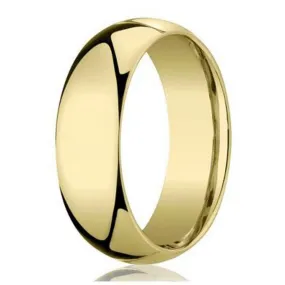 Designer 5 mm Domed Comfort-fit 10K Yellow Gold Wedding Band