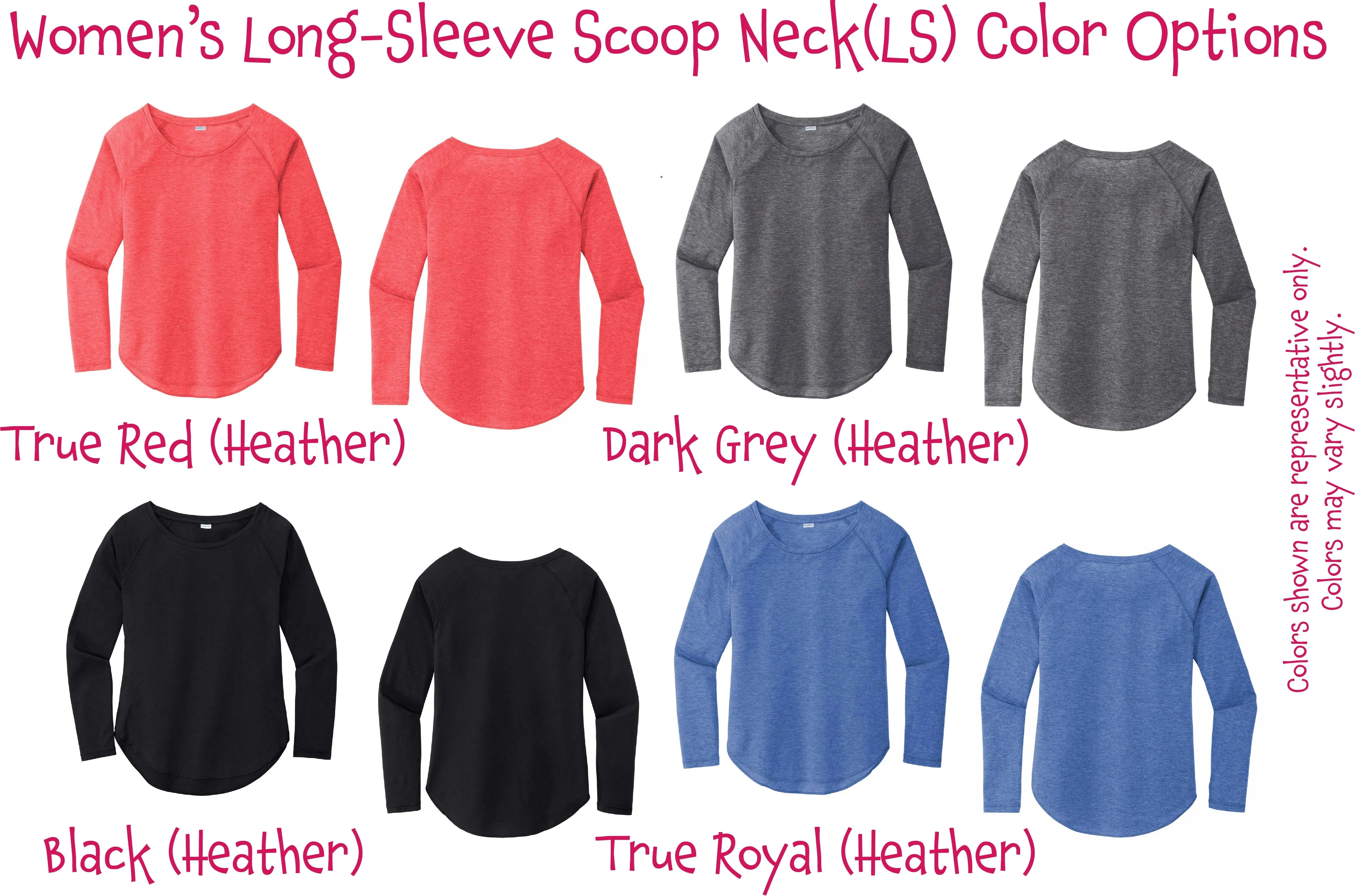 Dink Responsibly Don't Get Smashed | Women's Long Sleeve Scoop Neck Pickleball Shirts | 75/13/12 poly/cotton/rayon