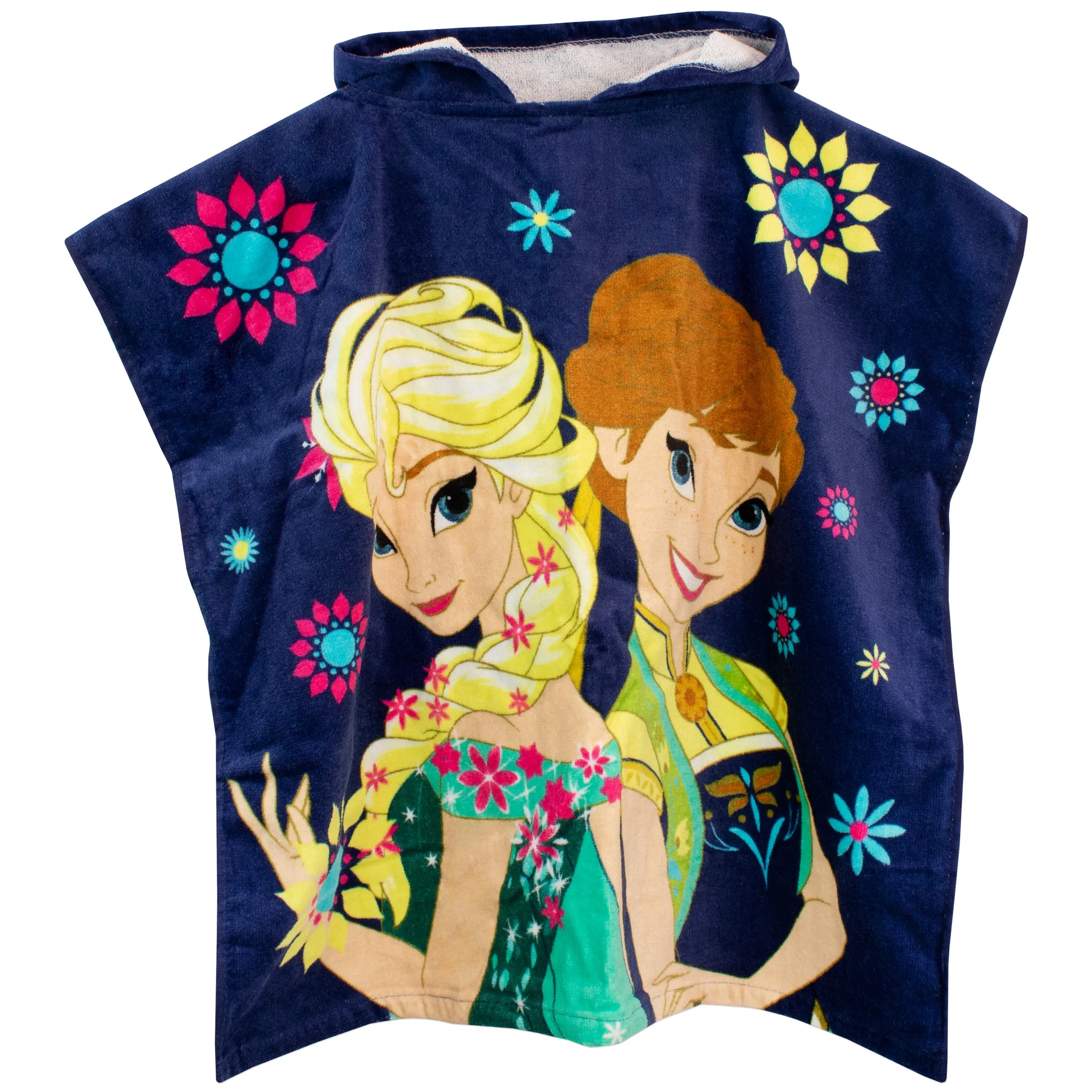 Disney Frozen Anna And Elsa Towel Poncho