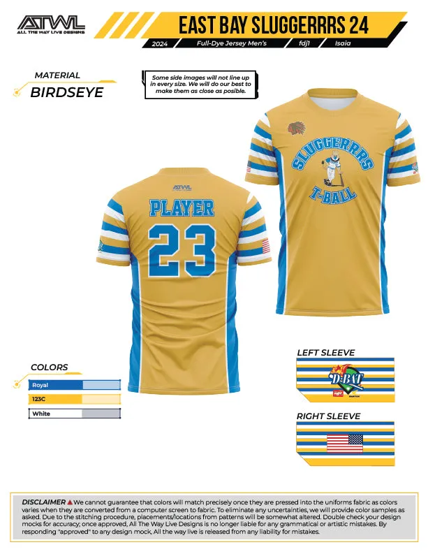 East Bay Spring 2024 Baseball Jerseys