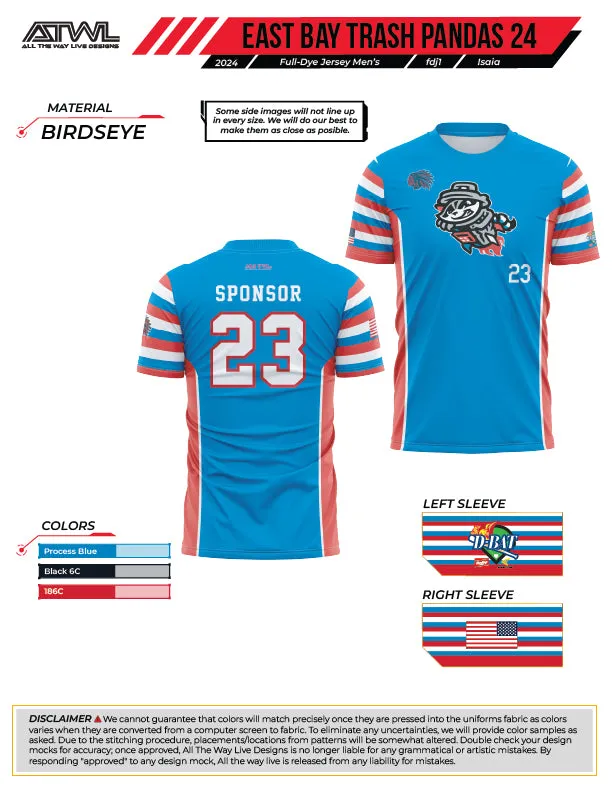 East Bay Spring 2024 Baseball Jerseys