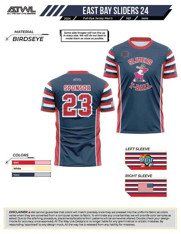 East Bay Spring 2024 Baseball Jerseys