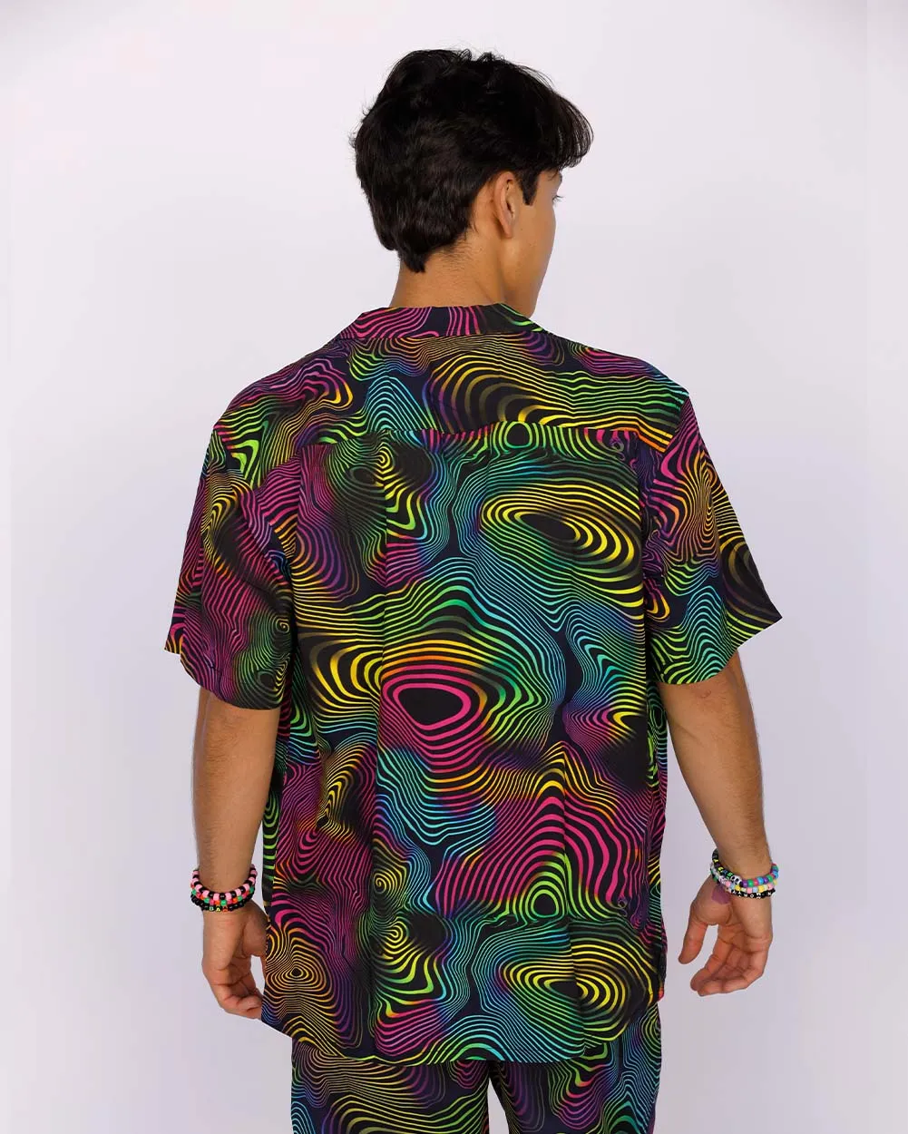 Electric Ripple Men's Camp Shirt