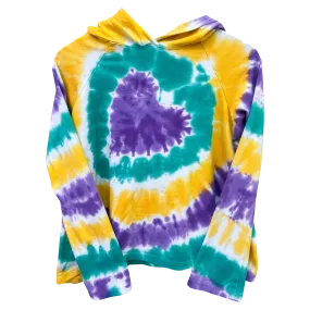 ER LS Hooded Top - Mardi Gras Heart