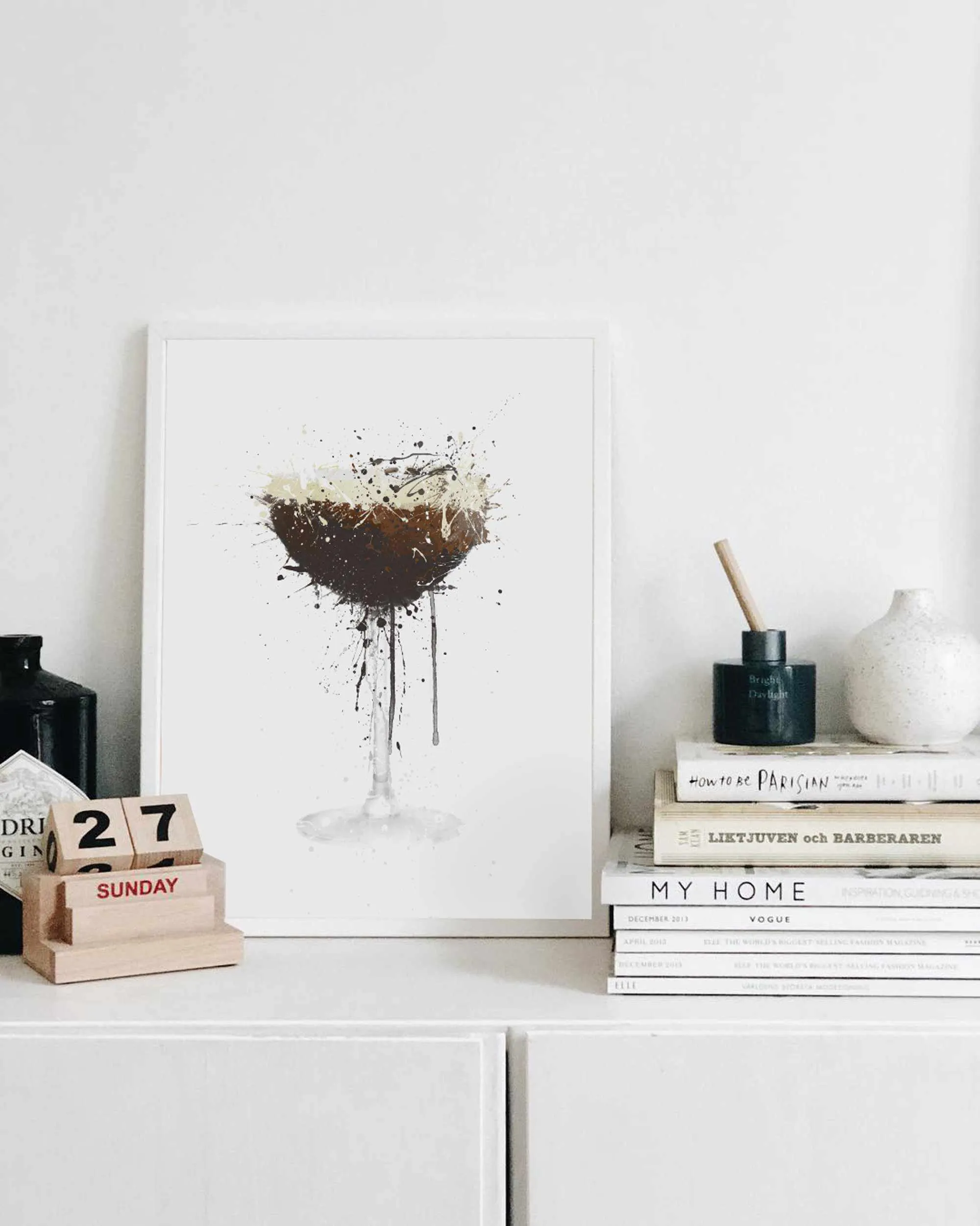 Espresso Martini Cocktail Wall Art Print