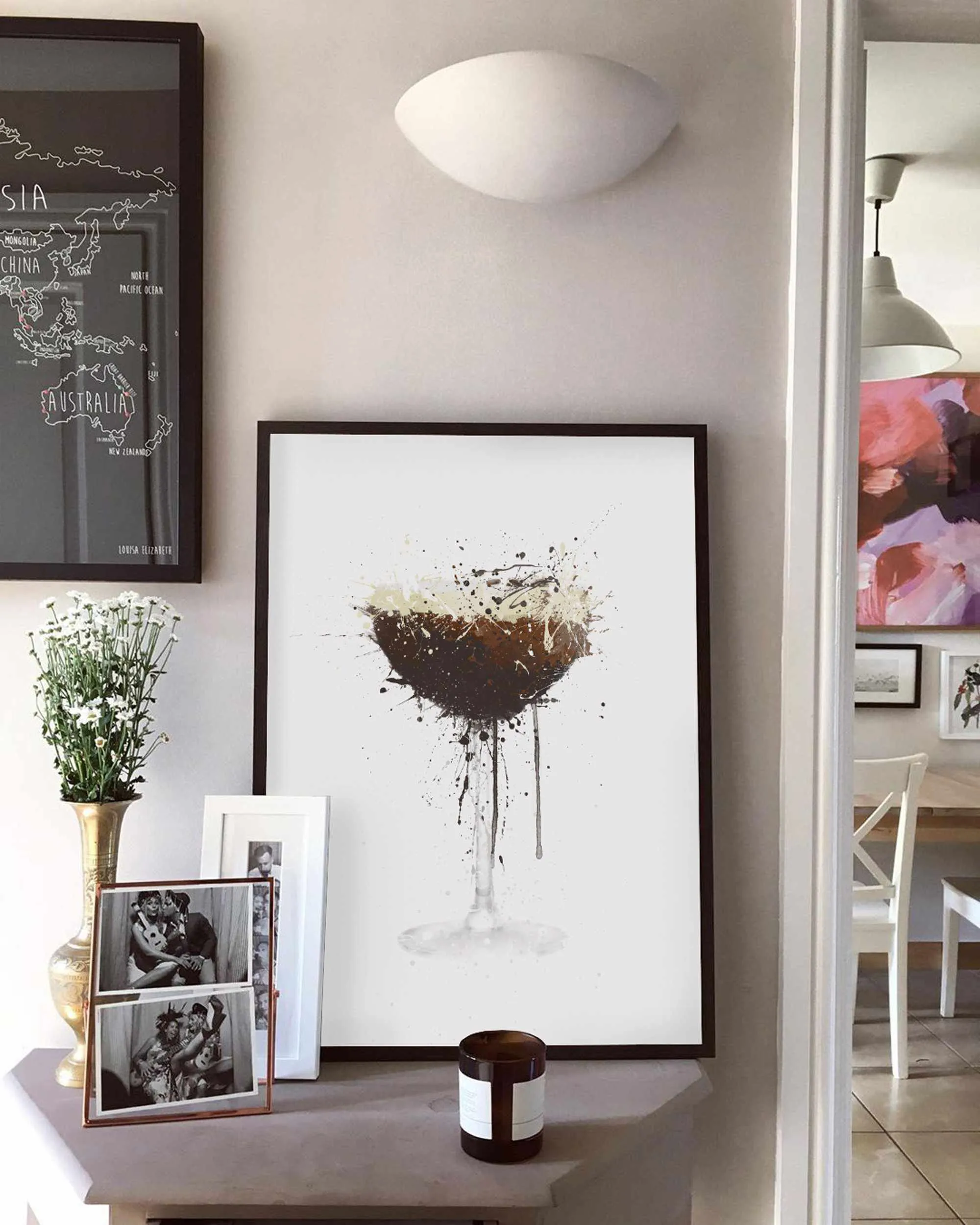 Espresso Martini Cocktail Wall Art Print