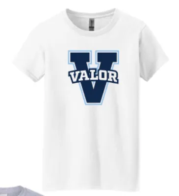 Essentials Women's Tee White Valor V Short Sleeve