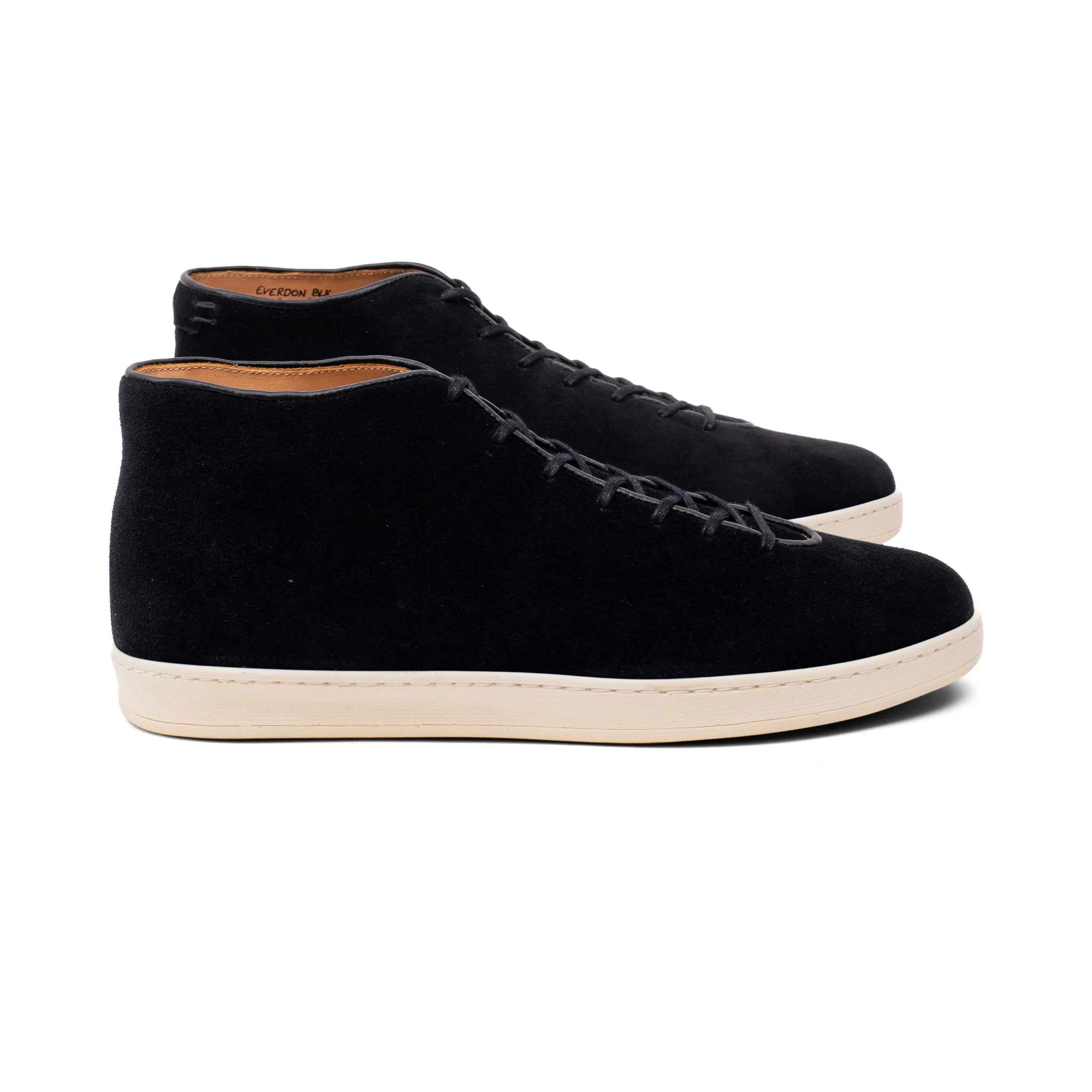 Everdon Wholecut Mid - Black Scottish Deer Suede