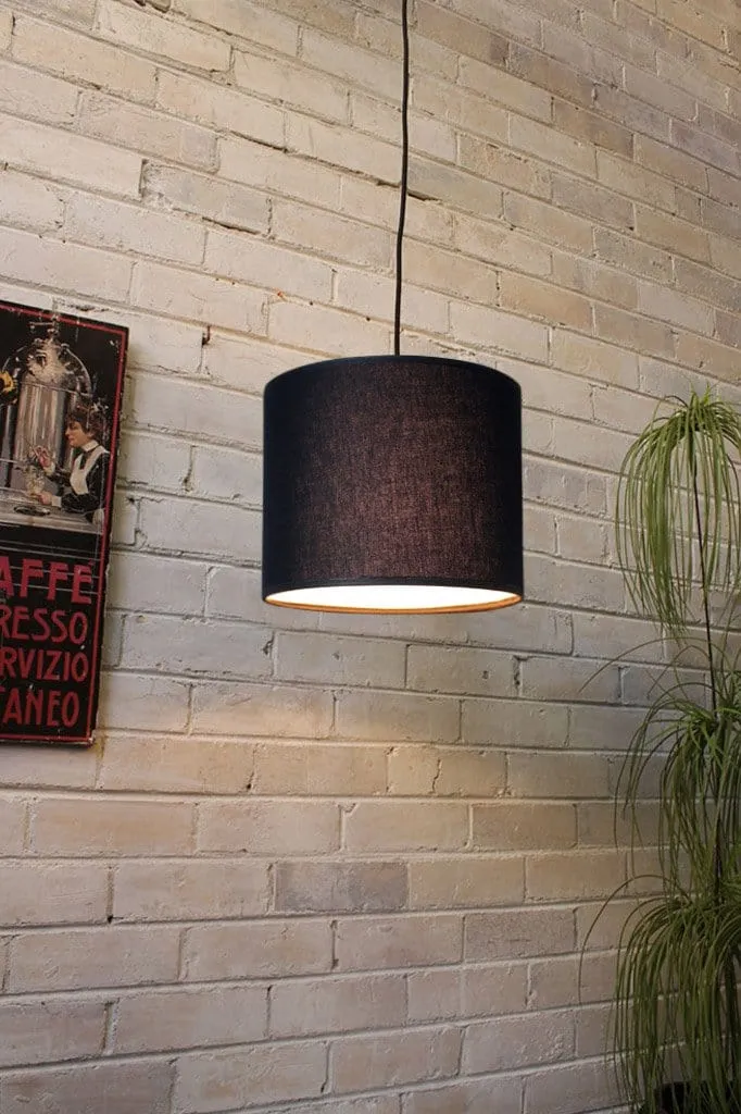 Fabric Drum Pendant Light