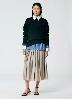 Feather Weight Pleated Pull On Skirt