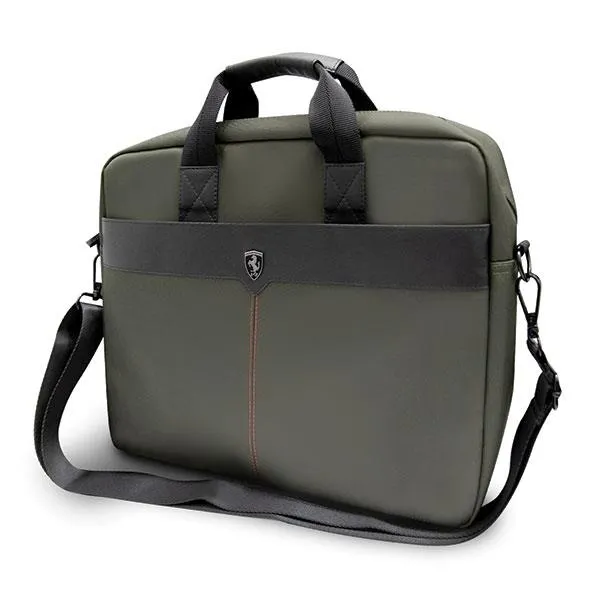 Ferrari Off Track Scuderia Laptop Bag 15" Khaki - FEOCECB15KA