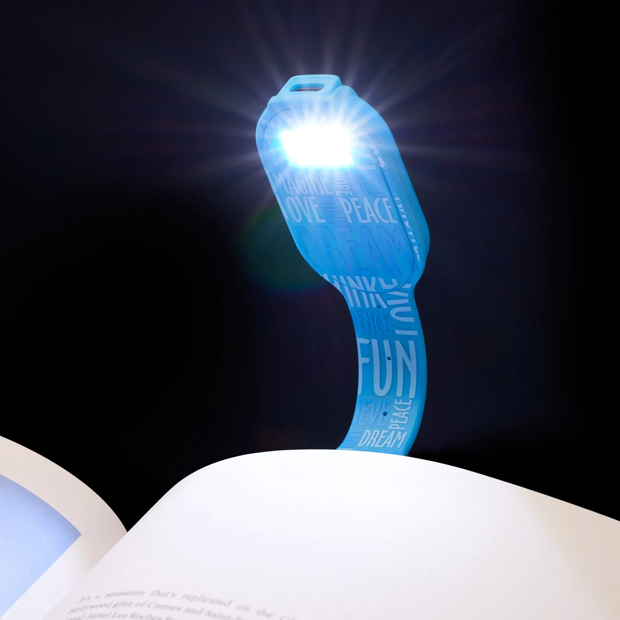 Flexilight Rechargeable Book Light (Blue Words)