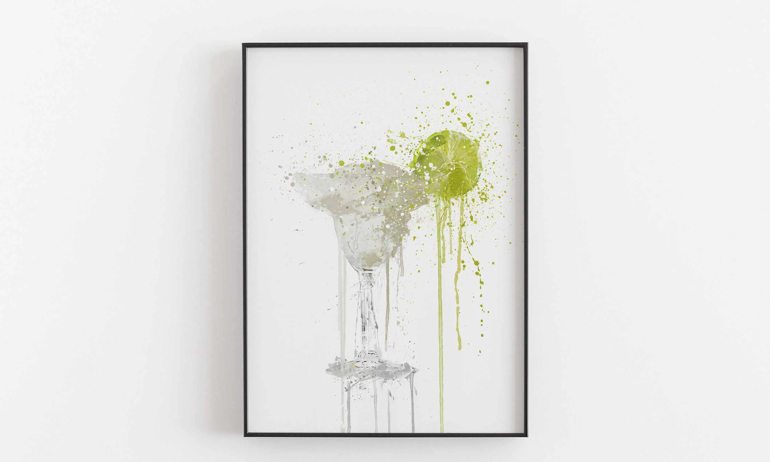 Frozen Margarita Cocktail Wall Art Print