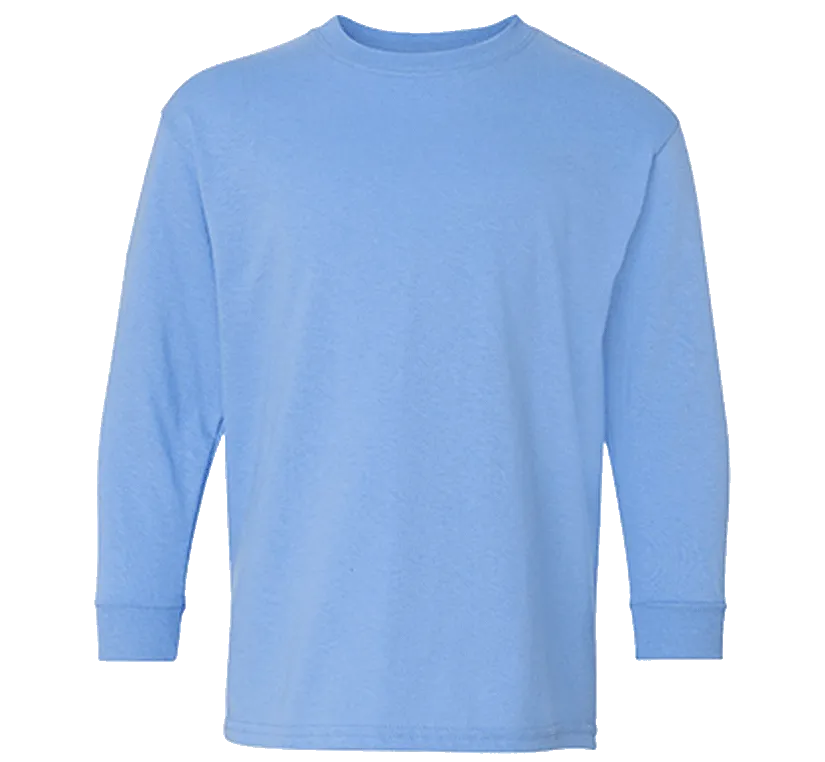 Gildan Youth 100% Cotton Long Sleeve T-Shirt