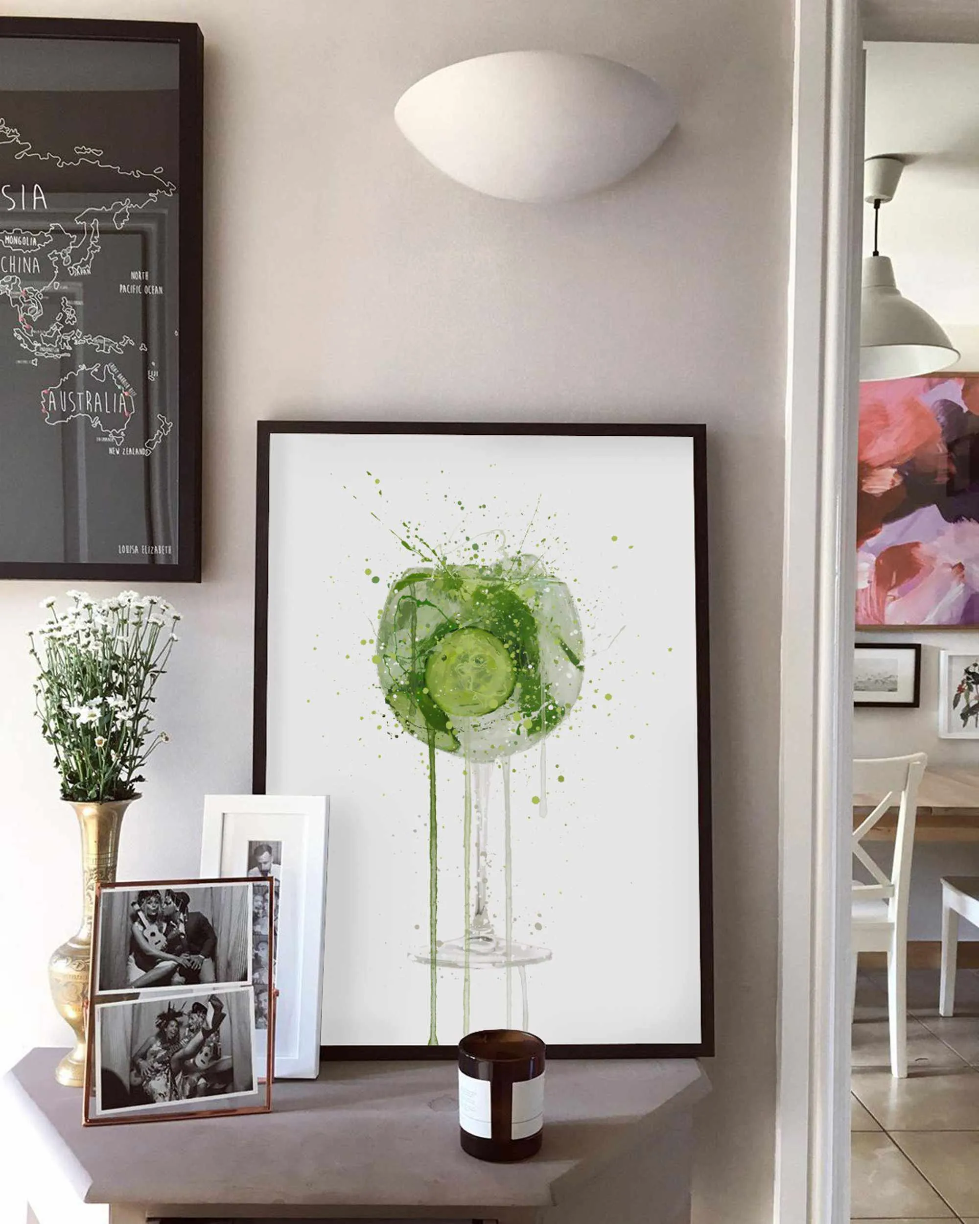 Gin and Tonic Wall Art Print 'Goblet 2.0'