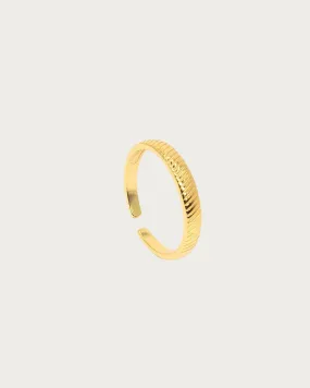 Gold Twill Ring