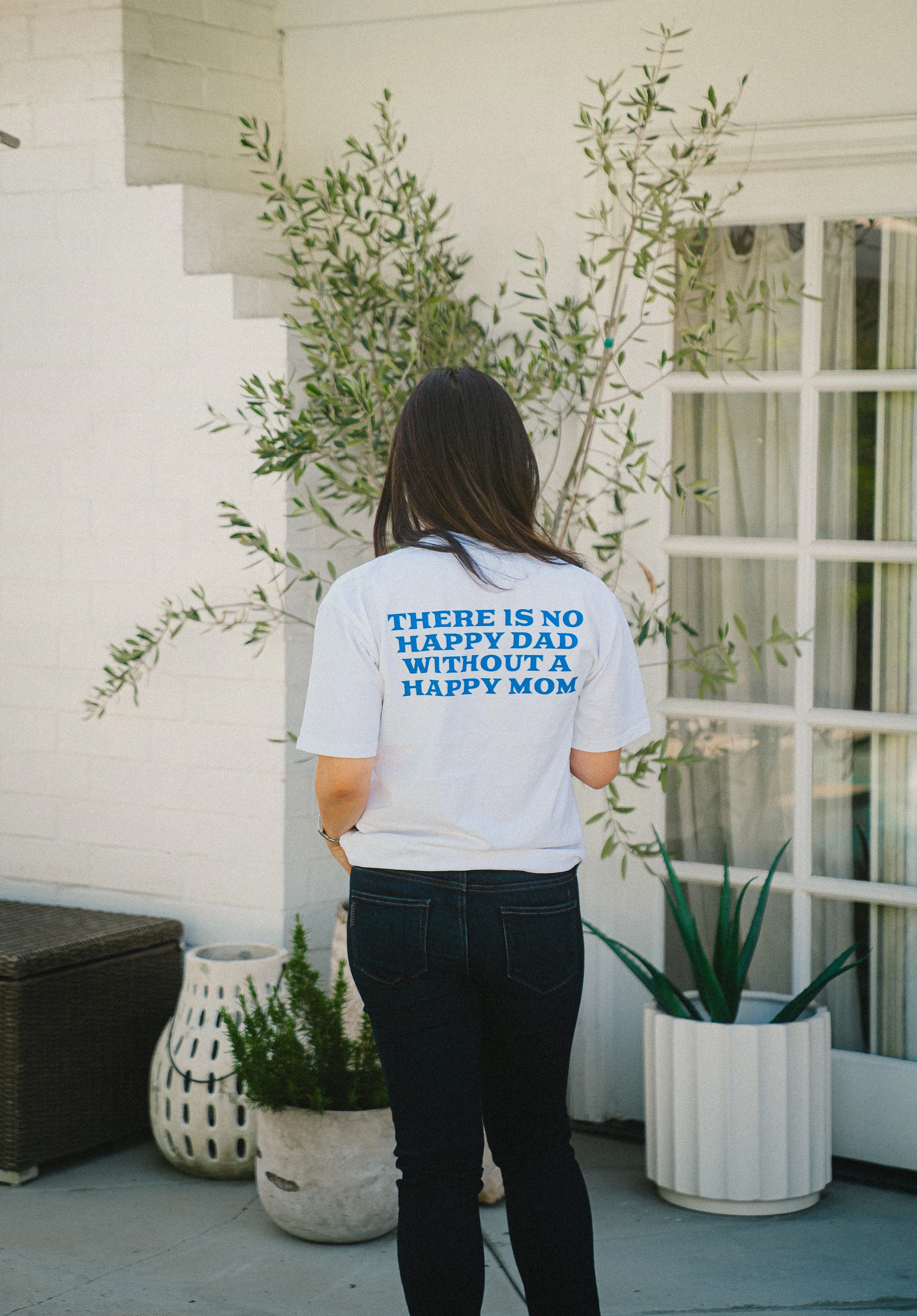 Happy Dad Happy Mom Tee (White)