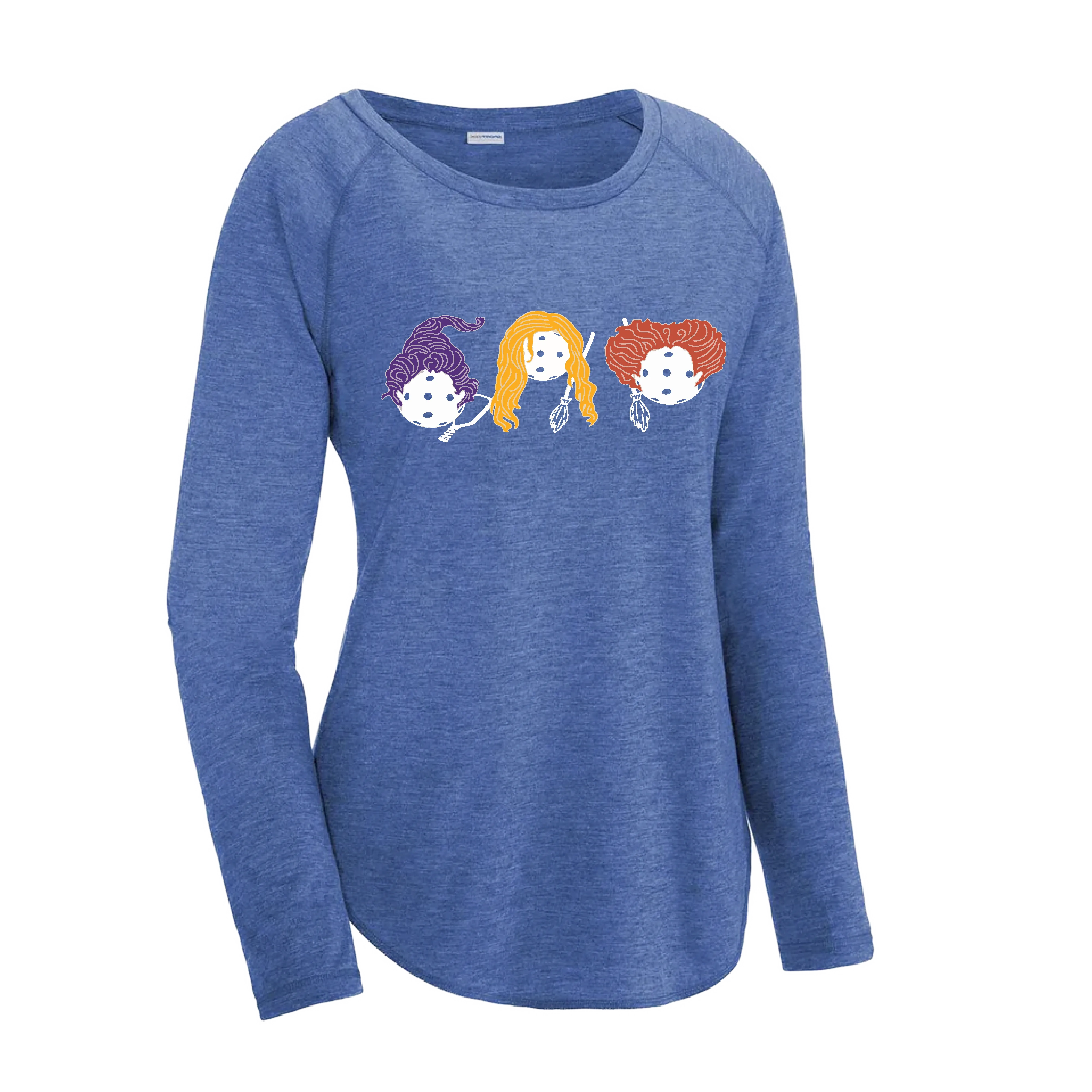 Hocus Pocus | Women's Long Sleeve Scoop Neck Pickleball Shirts | 75/13/12 poly/cotton/rayon