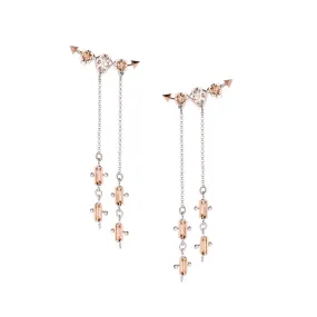 Hunter Charming No.1 Earrings [Champagne/White gems]