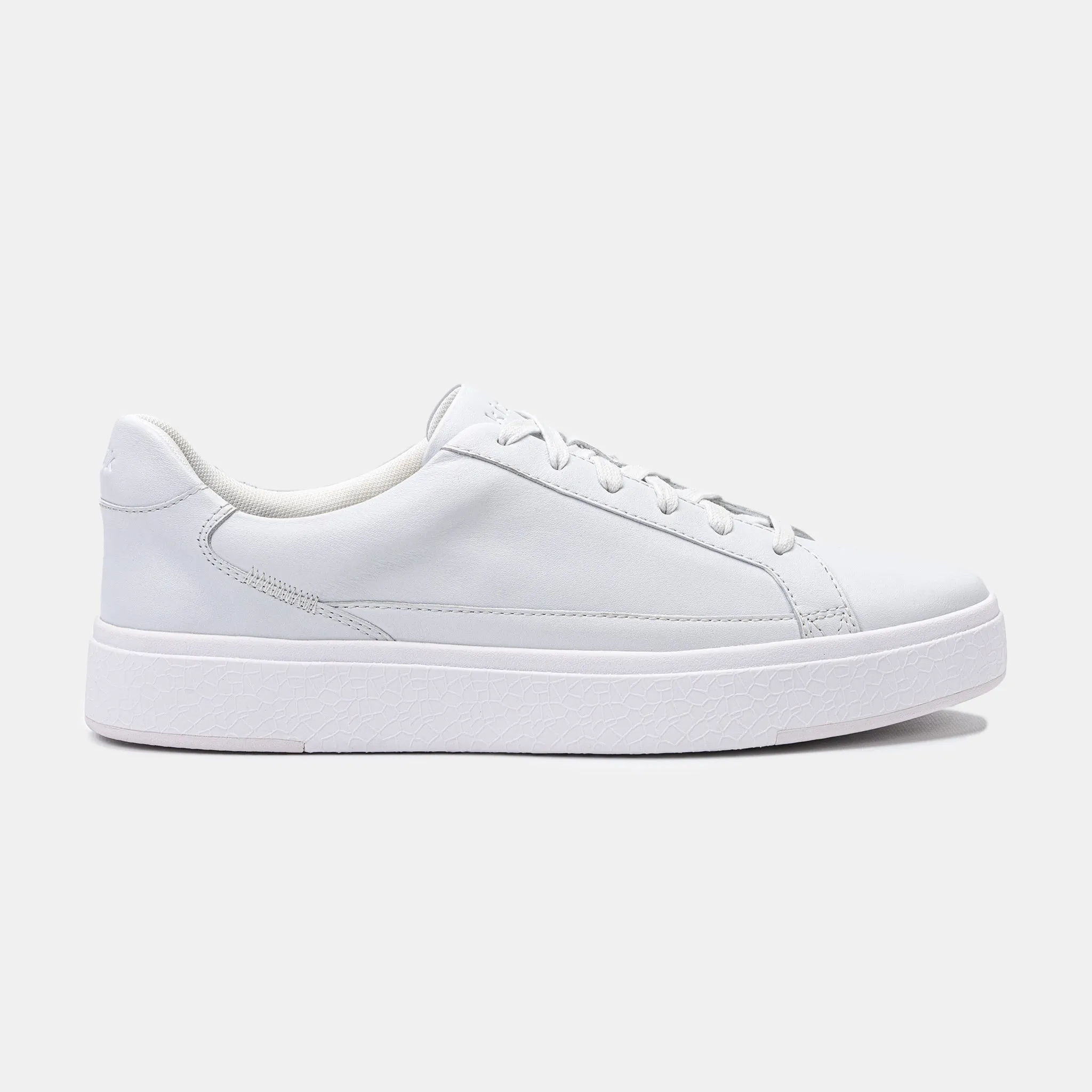 Kizik Vegas Ivory White Leather Hands Free Slip On Shoe