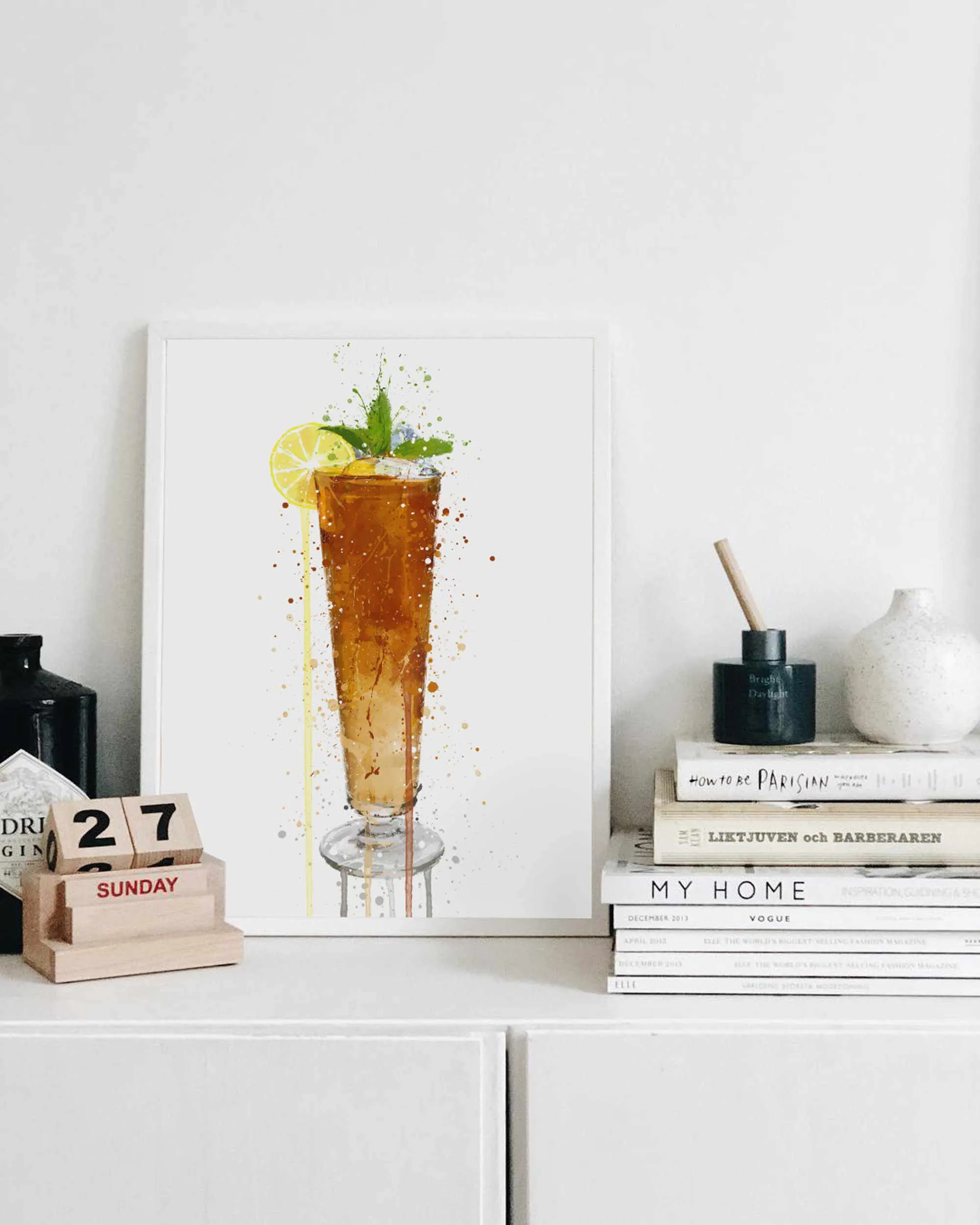 Long Island Ice Tea Cocktail Wall Art Print