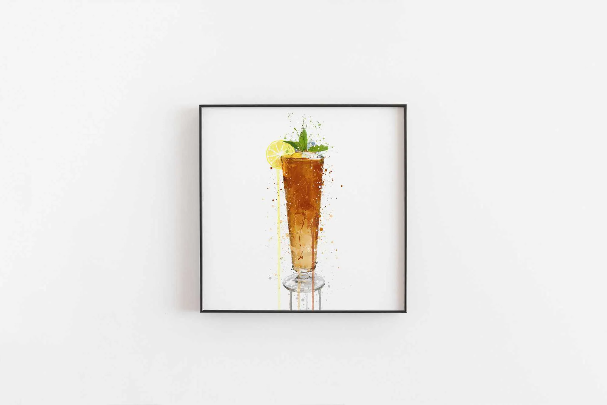 Long Island Ice Tea Cocktail Wall Art Print