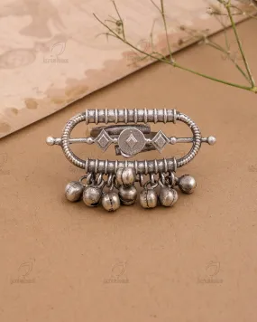 Moksha Silver Look Alike Adjustable Finger Ring