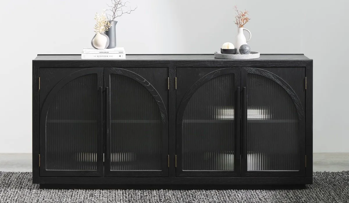 Naples Oak Buffet - Black