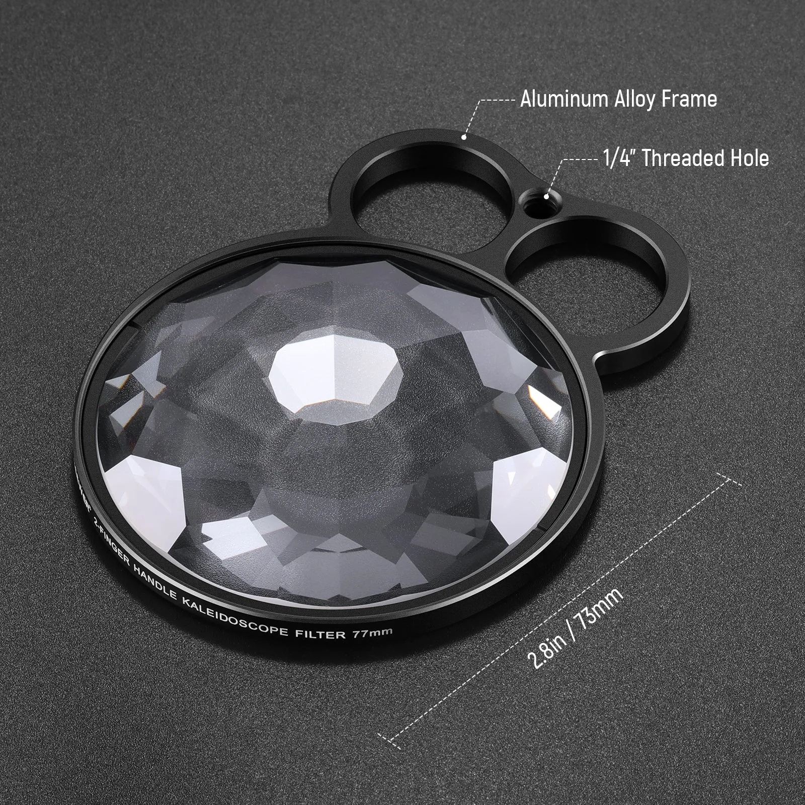 NEEWER 77mm Handheld Kaleidoscope Prism Lens Filter