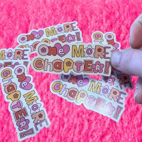 One More Chapter Vinyl Water Bottle Sticker