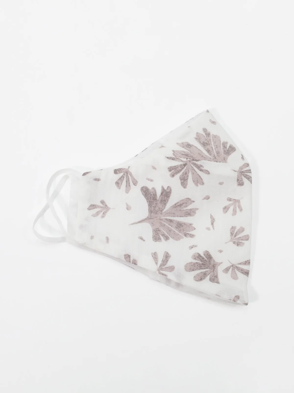 Organic Cotton Printed Face Mask - Winslet Brown