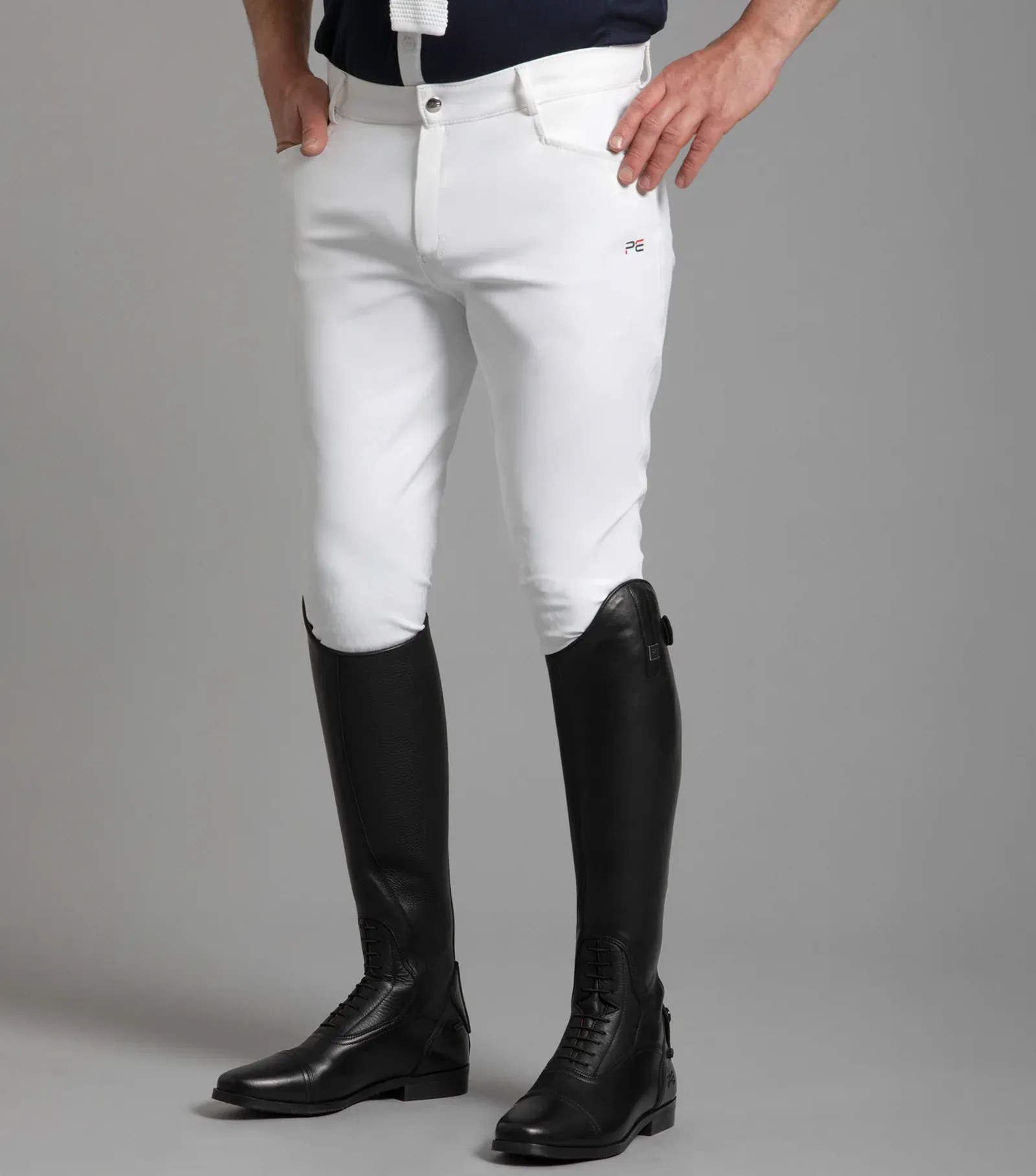 PEI Emilio Men's Gel Knee Breeches - White