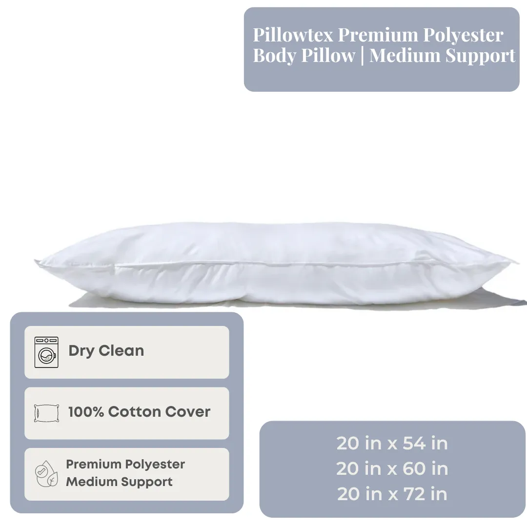 Pillowtex Premium Medium Support Polyester Body Pillow