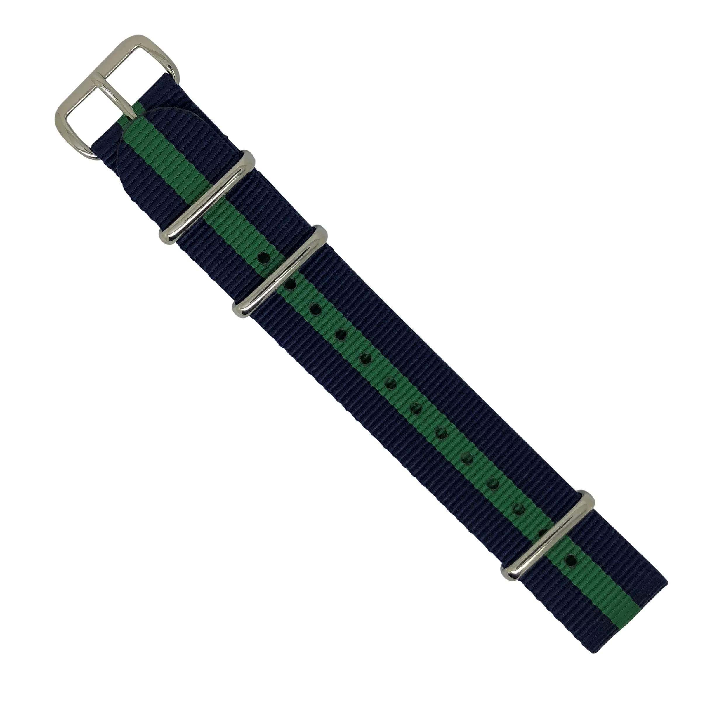 Premium Nato Strap in Navy Green