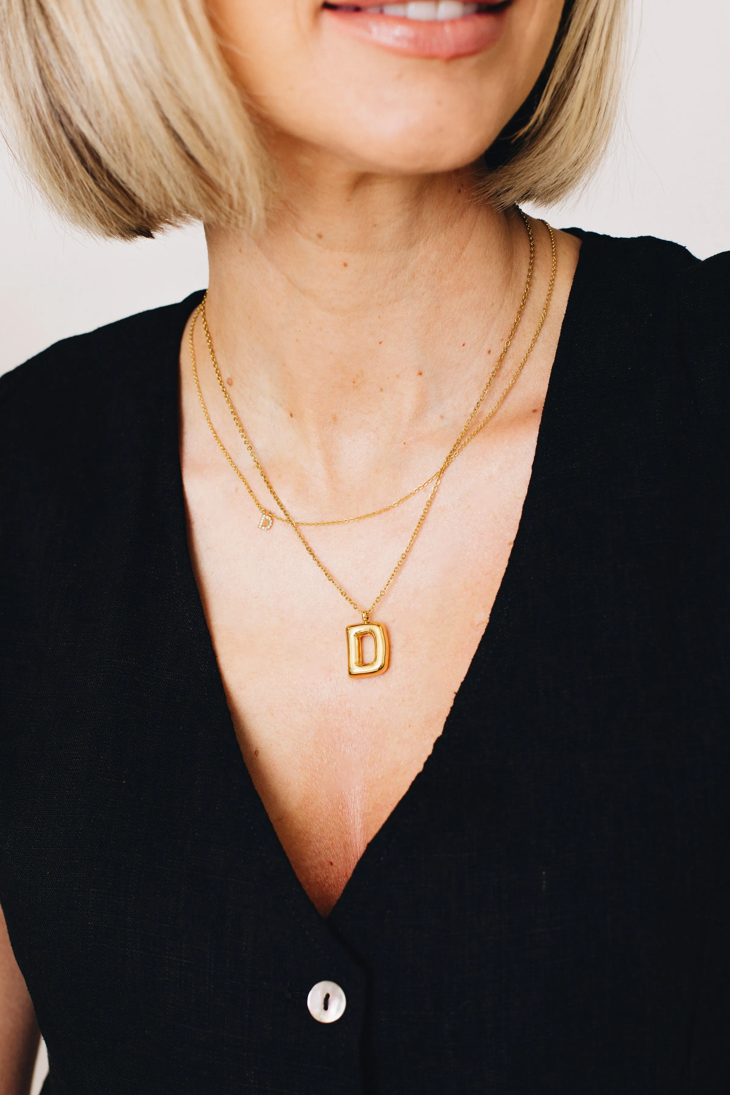 RESTOCKED - 18K Waterproof Initial Necklace