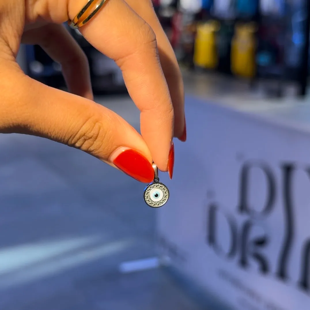 Small Round Evil Eye Charm