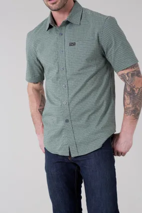 Spyglass Short Sleeve Mini Check Dress Shirt