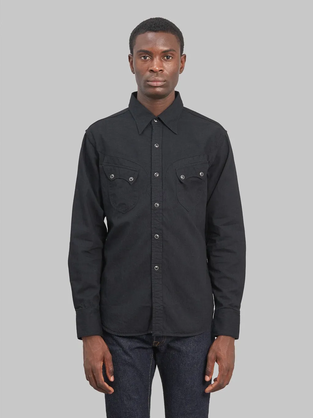 Stevenson Overall Co. Cody Denim Shirt Black