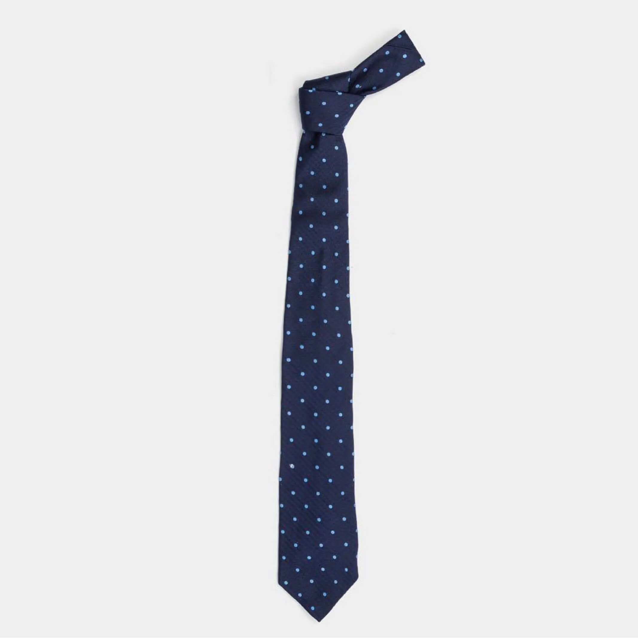 The Dark Blue Blaine Dot Tie