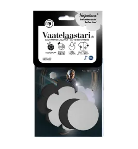 Set of 4 Reflective FabPatch from Recycled Polyester - Durable Vaatelaastari Loisto