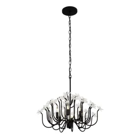 Wildflower 378C06MB 6-Light Chandelier - Matte Black