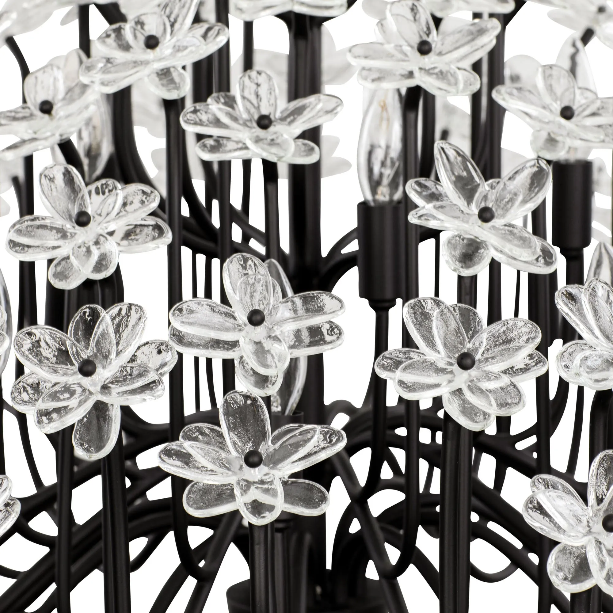 Wildflower 378C15MB 15-Light Chandelier - Matte Black